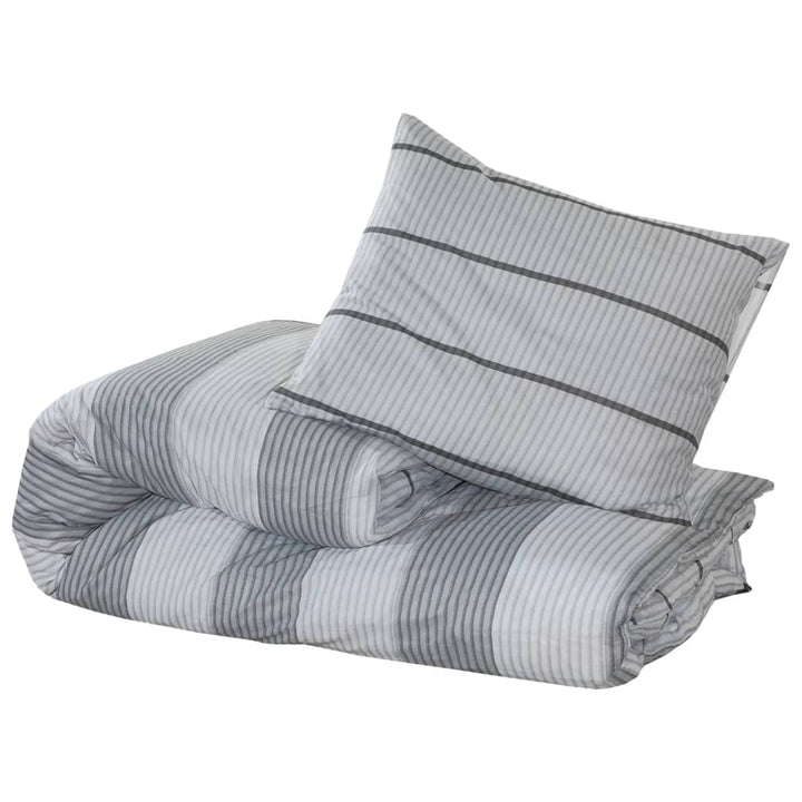 Set Cu Husă De Pilotă, Gri, 240X220 Cm, Bumbac