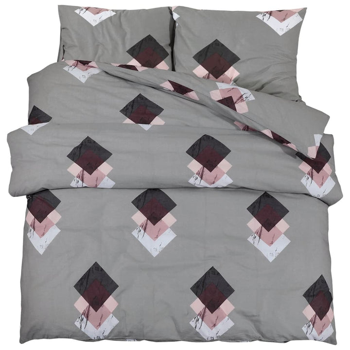 Set Cu Husă De Pilotă, Gri, 200X220 Cm, Bumbac