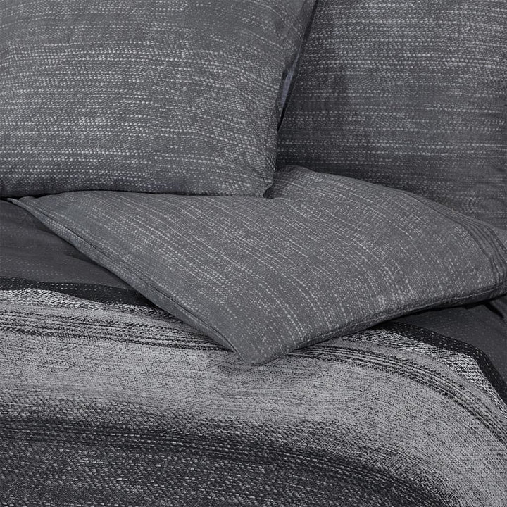 Set Cu Husă De Pilotă, Gri Închis, 240X220 Cm, Bumbac