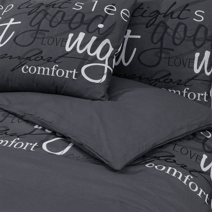 Set Cu Husă De Pilotă, Negru, 240X220 Cm, Bumbac Alb Și Negru