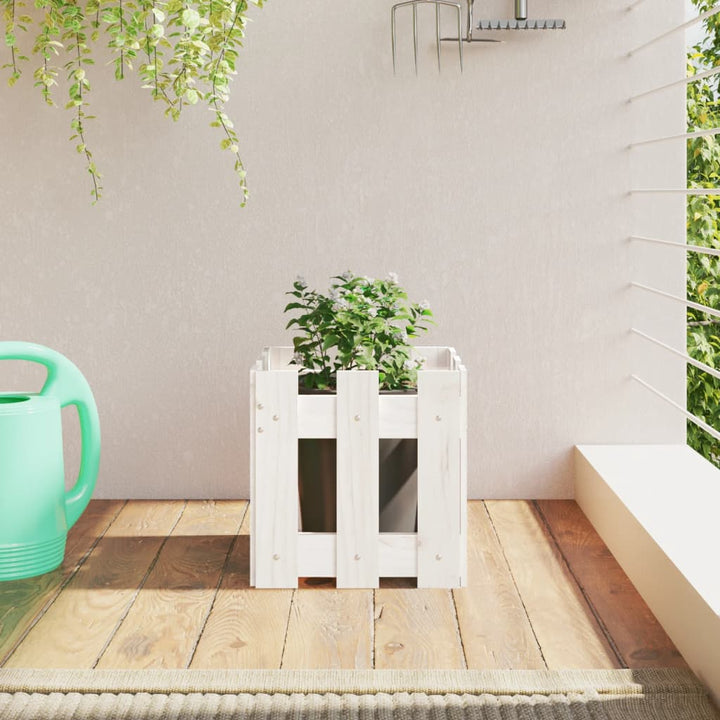 Jardinieră Grădină Design Gard 30X30X30Cm Lemn De Pin Impregnat
