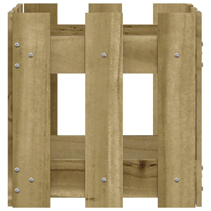 Jardinieră Grădină Design Gard 30X30X30Cm Lemn De Pin Impregnat