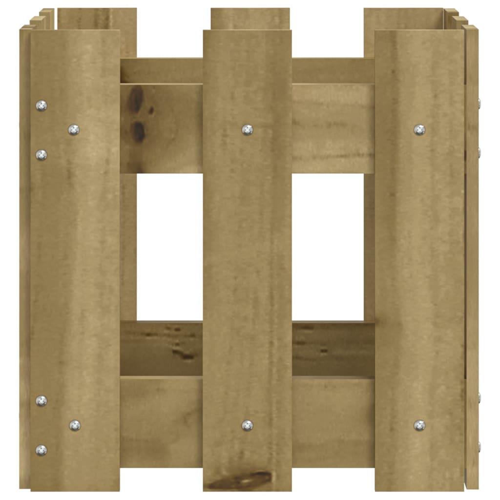 Jardinieră Grădină Design Gard 30X30X30Cm Lemn De Pin Impregnat
