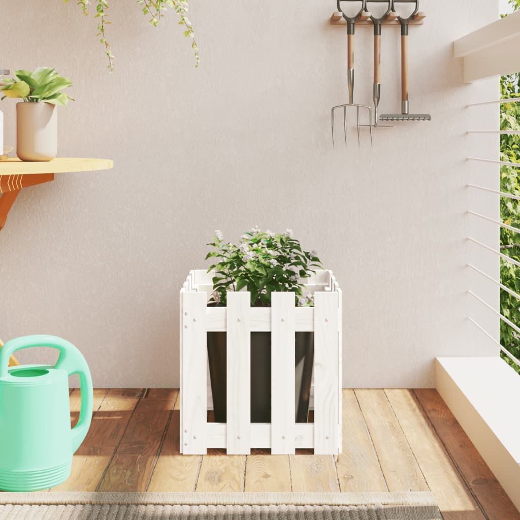 Jardinieră Grădină Design Gard 30X30X30Cm Lemn De Pin Impregnat
