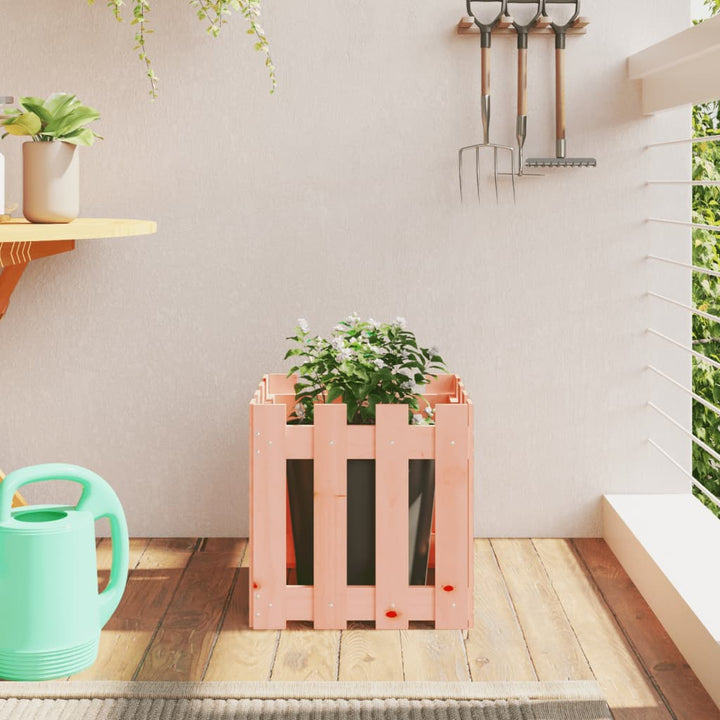 Jardinieră Grădină Design Gard 30X30X30Cm Lemn De Pin Impregnat