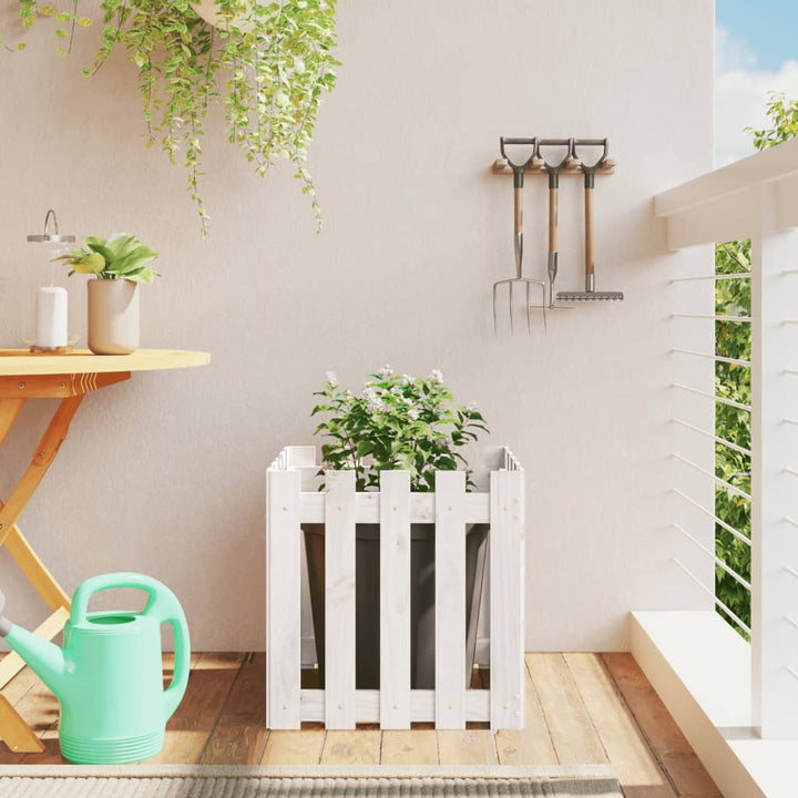 Jardinieră Grădină Design Gard 30X30X30Cm Lemn De Pin Impregnat