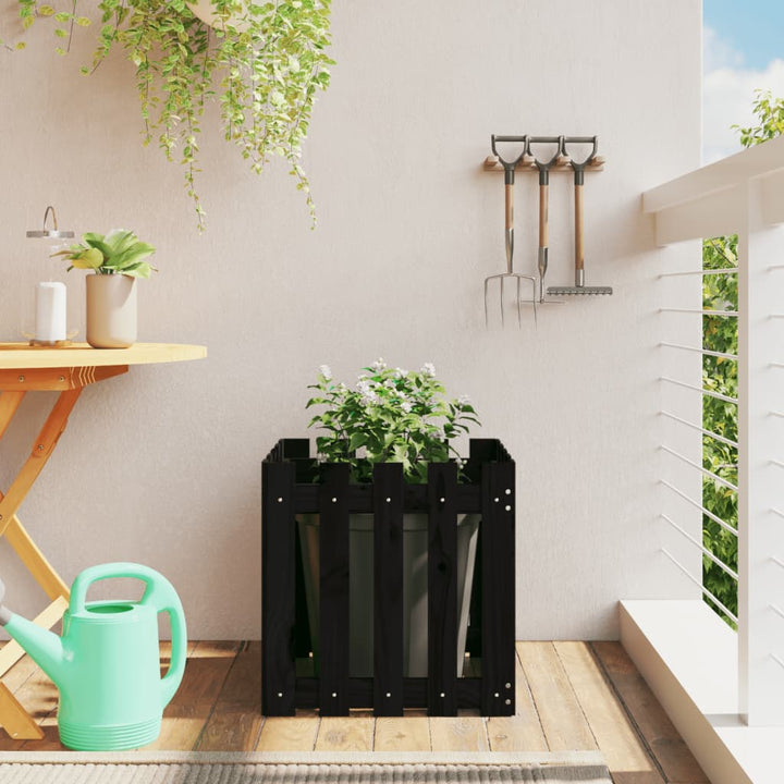 Jardinieră Grădină Design Gard 30X30X30Cm Lemn De Pin Impregnat