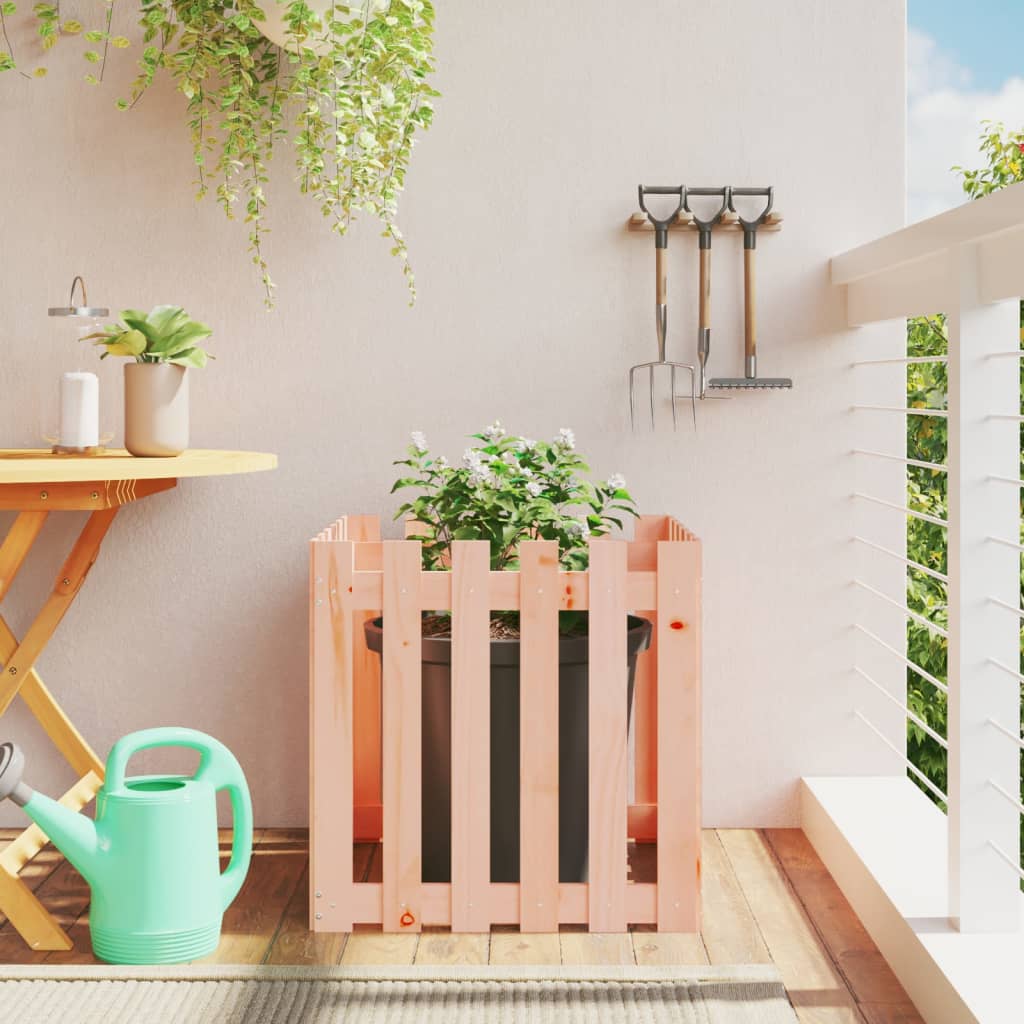 Jardinieră Grădină Design Gard 30X30X30Cm Lemn De Pin Impregnat