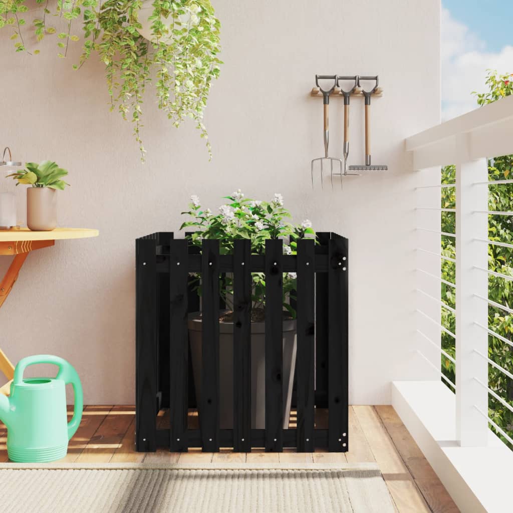 Jardinieră Grădină Design Gard 30X30X30Cm Lemn De Pin Impregnat