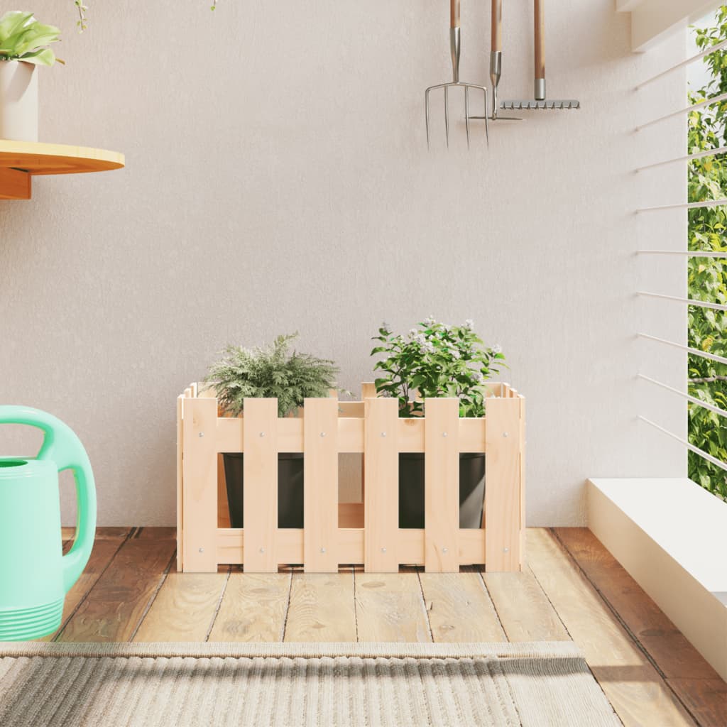 Jardinieră Grădină Design Gard 30X30X30Cm Lemn De Pin Impregnat
