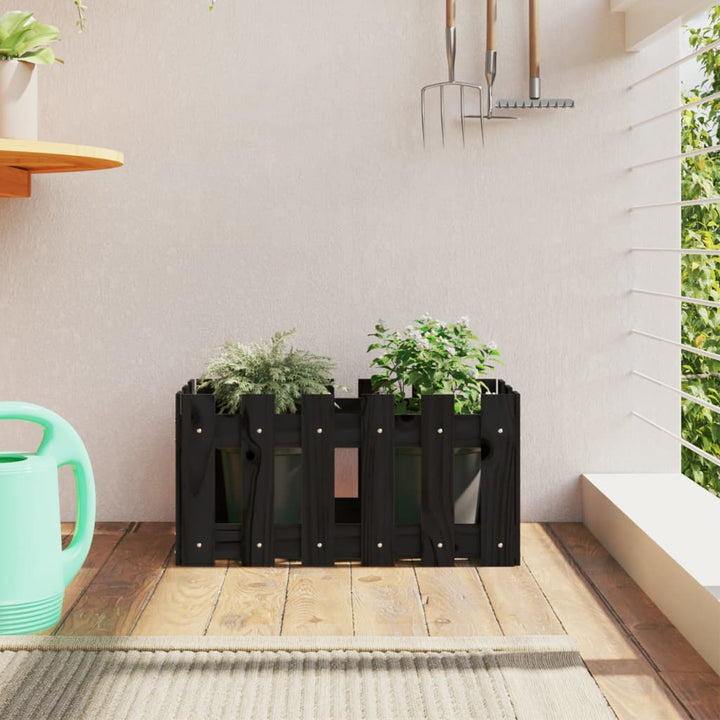 Jardinieră Grădină Design Gard 30X30X30Cm Lemn De Pin Impregnat