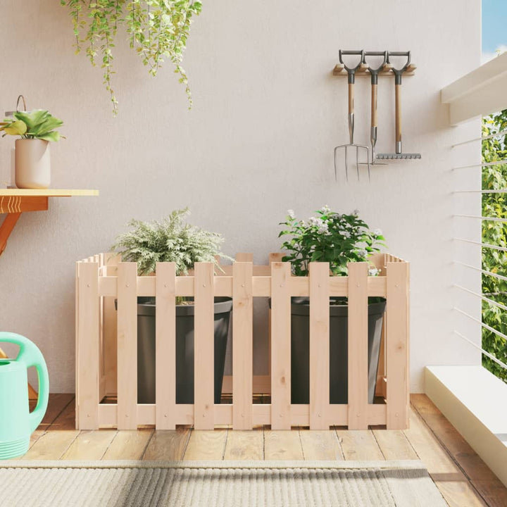Jardinieră Grădină Design Gard 30X30X30Cm Lemn De Pin Impregnat