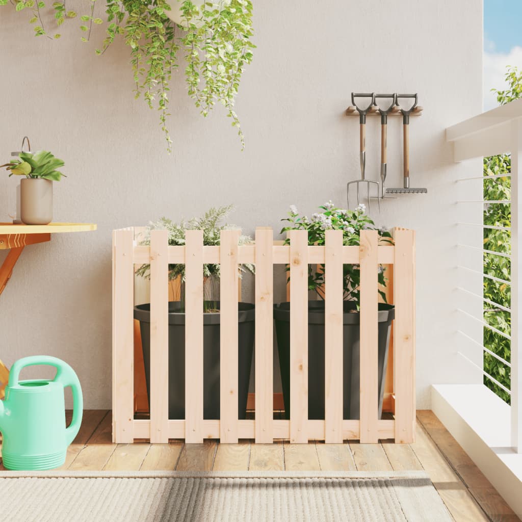 Jardinieră Grădină Design Gard 30X30X30Cm Lemn De Pin Impregnat