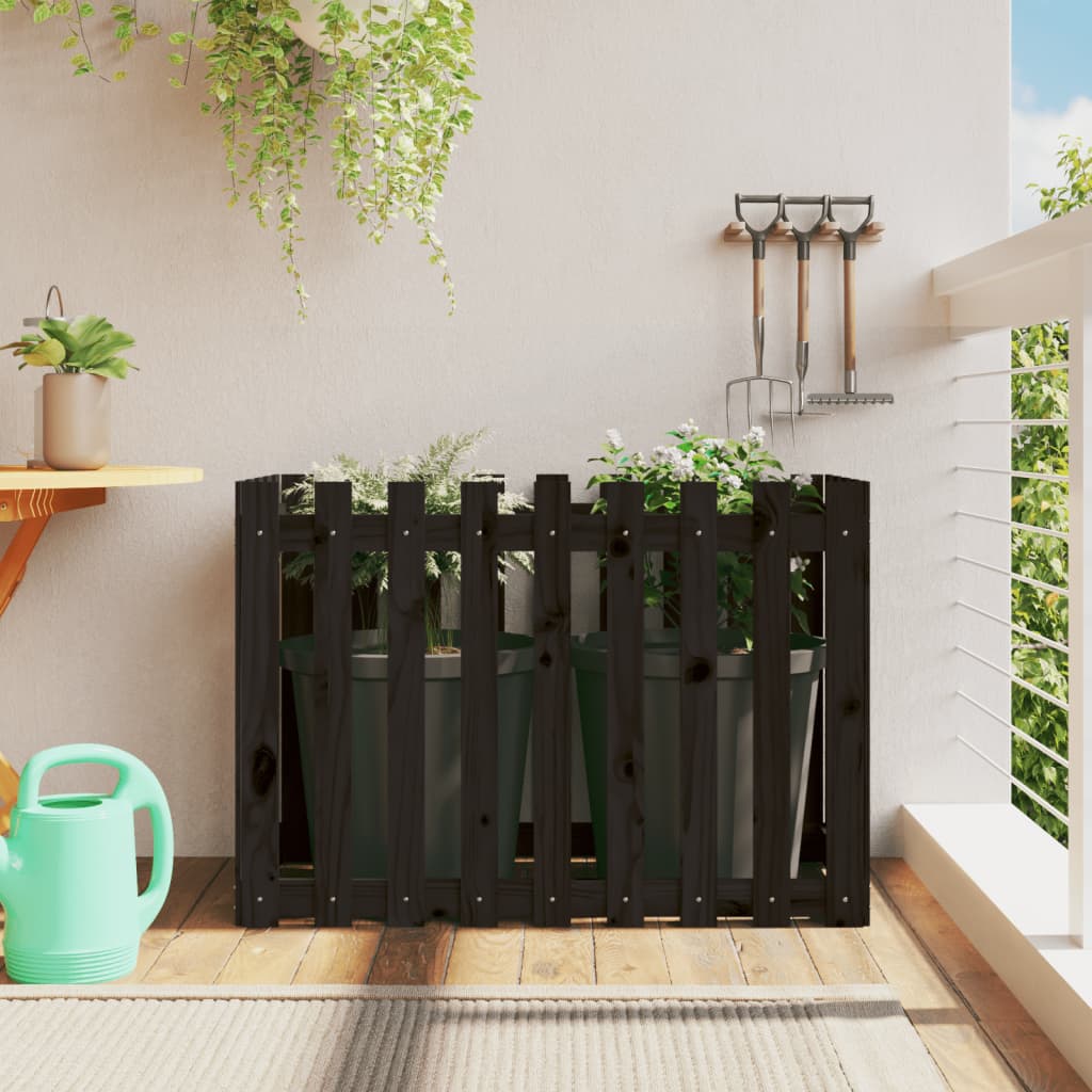 Jardinieră Grădină Design Gard 30X30X30Cm Lemn De Pin Impregnat