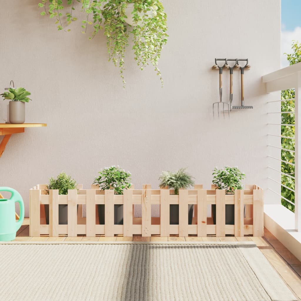 Jardinieră Grădină Design Gard 30X30X30Cm Lemn De Pin Impregnat