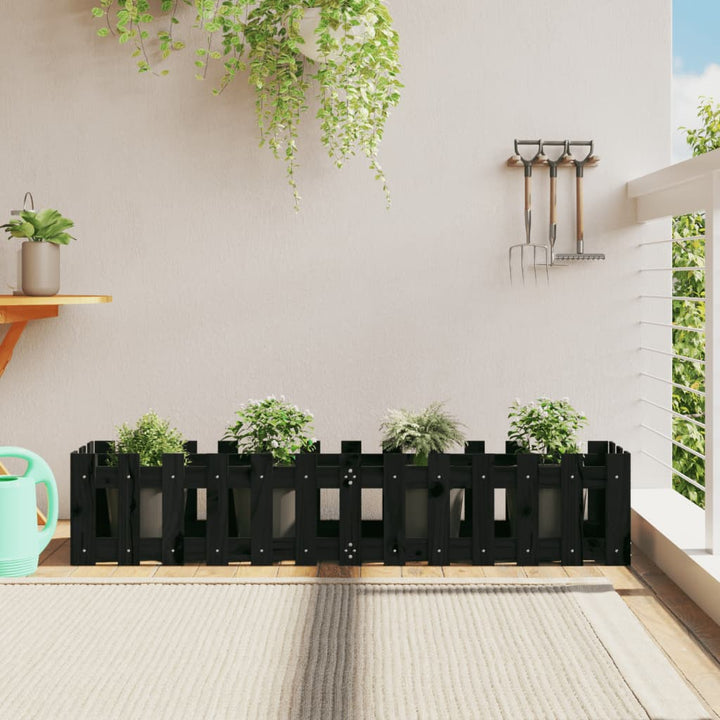 Jardinieră Grădină Design Gard 30X30X30Cm Lemn De Pin Impregnat
