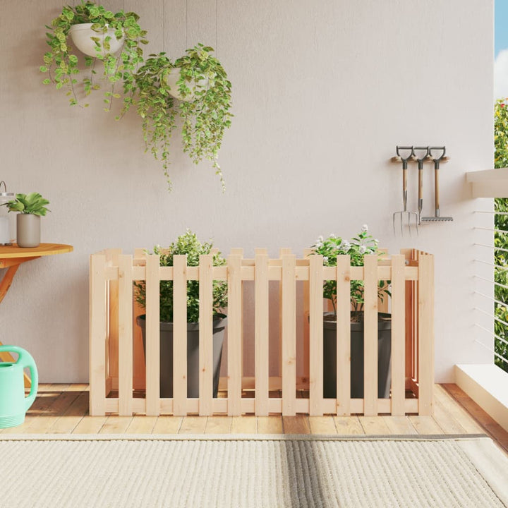 Jardinieră Grădină Design Gard 30X30X30Cm Lemn De Pin Impregnat