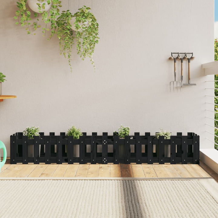 Jardinieră Grădină Design Gard 30X30X30Cm Lemn De Pin Impregnat