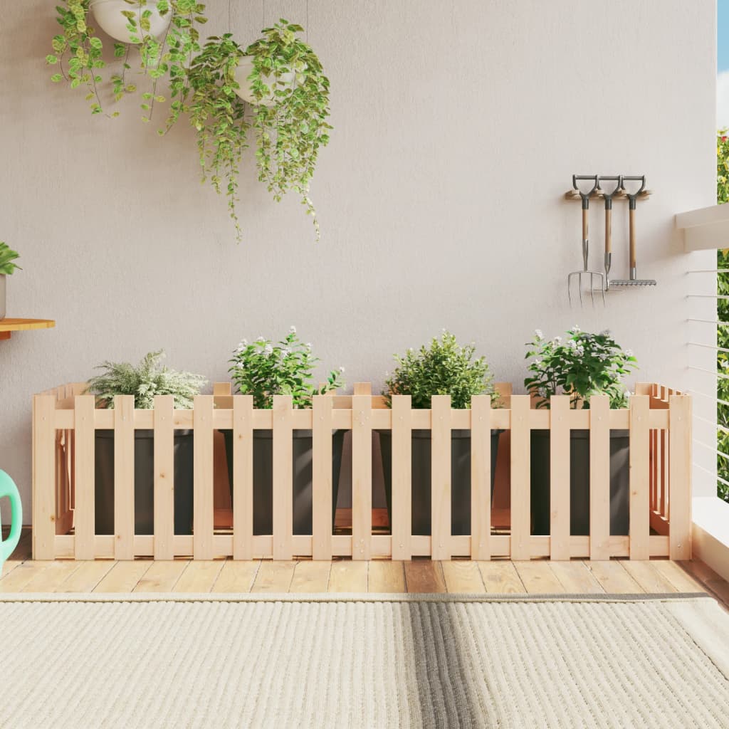 Jardinieră Grădină Design Gard 30X30X30Cm Lemn De Pin Impregnat