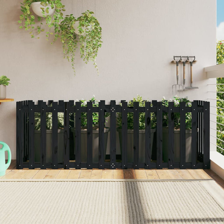 Jardinieră Grădină Design Gard 30X30X30Cm Lemn De Pin Impregnat