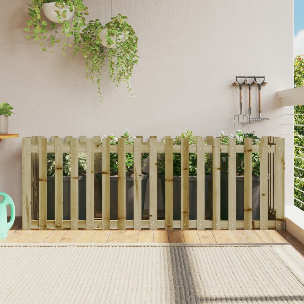 Jardinieră Grădină Design Gard 30X30X30Cm Lemn De Pin Impregnat