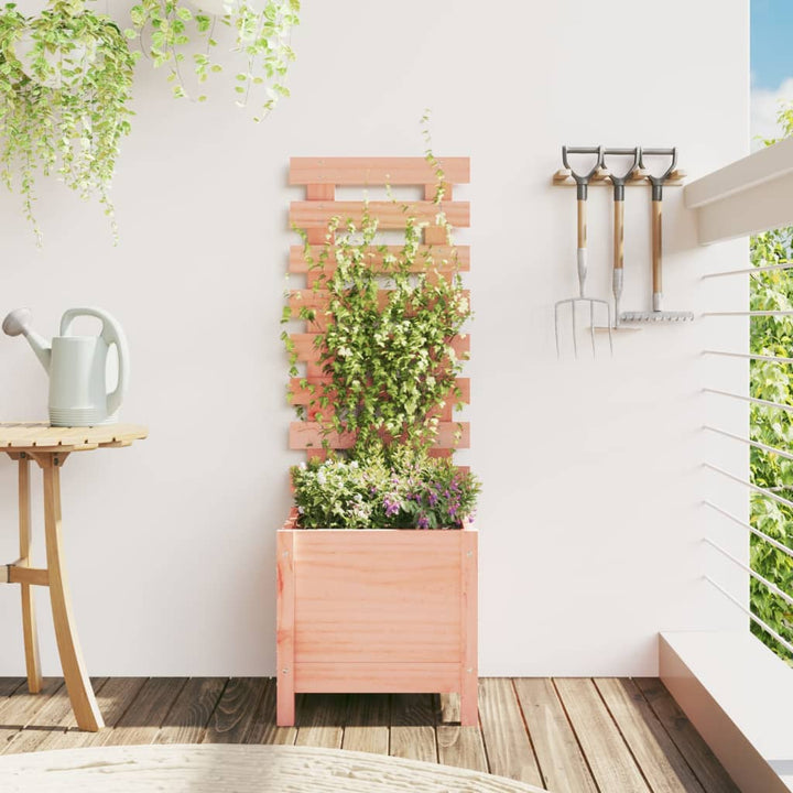 Jardinieră De Grădină Cu Raft, 39X39,5X114 Cm, Lemn Masiv Pin