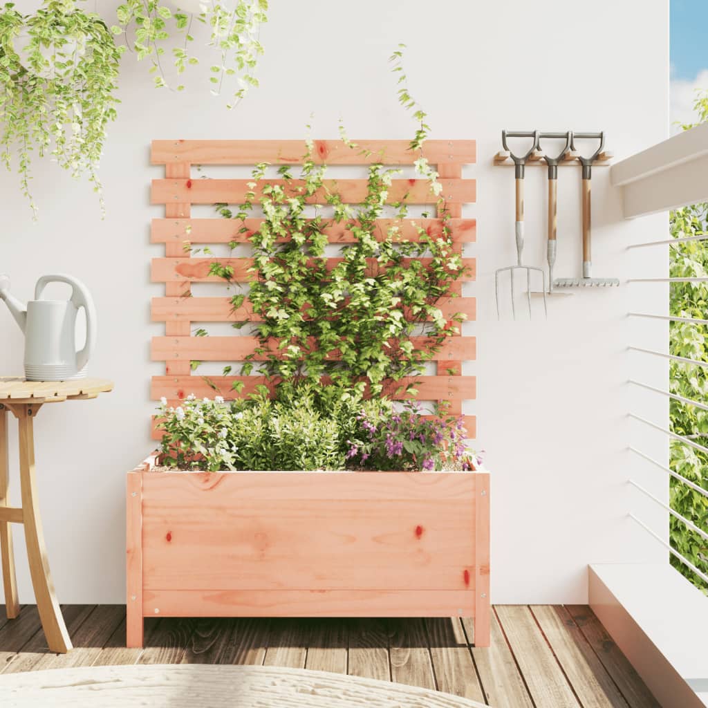 Jardinieră De Grădină Cu Raft, 39X39,5X114 Cm, Lemn Masiv Pin