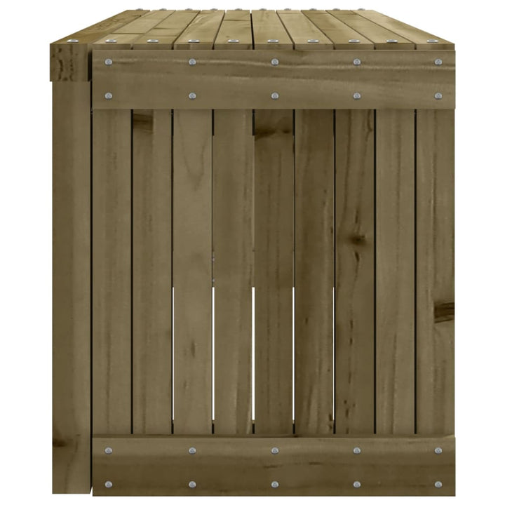 Bancă De Grădină Extensibilă, 212,5X40,5X45 Cm, Lemn Pin Tratat