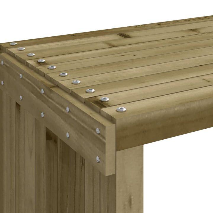Bancă De Grădină Extensibilă, 212,5X40,5X45 Cm, Lemn Pin Tratat