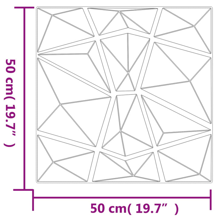 Panouri De Perete 24 Buc. 50X50 Cm Xps 6 M² Diamant