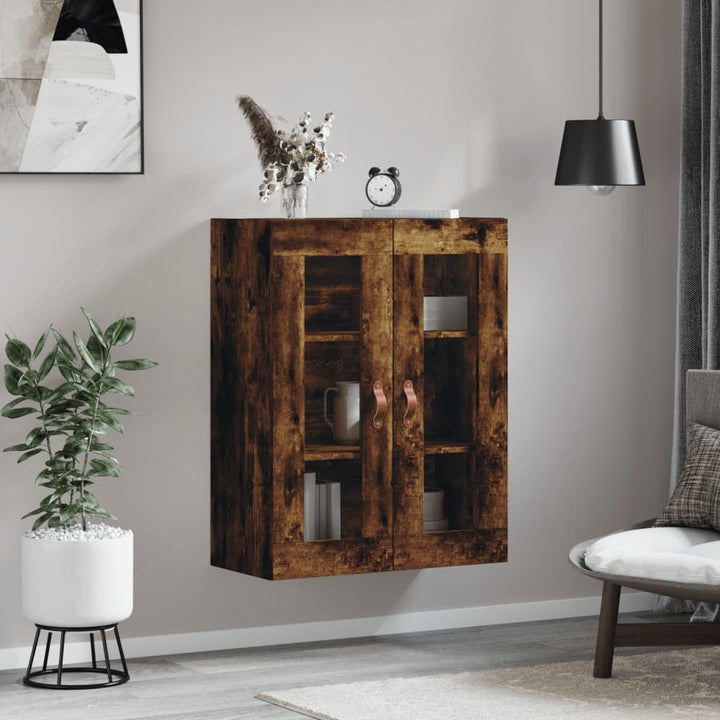 Dulap Montat Pe Perete, Stejar Fumuriu, 69,5X34X90 Cm
