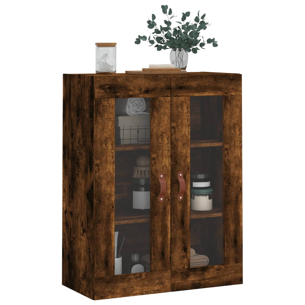 Dulap Montat Pe Perete, Stejar Fumuriu, 69,5X34X90 Cm