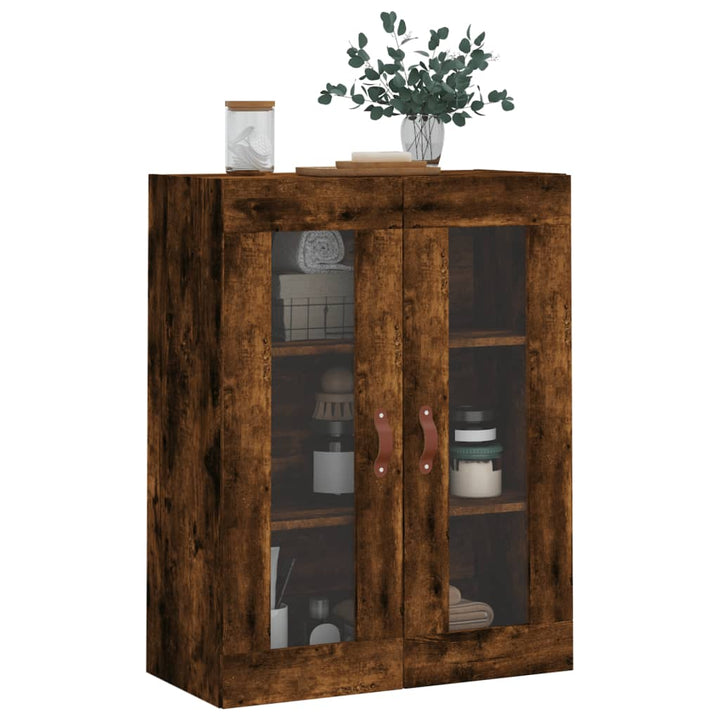 Dulap Montat Pe Perete, Stejar Fumuriu, 69,5X34X90 Cm