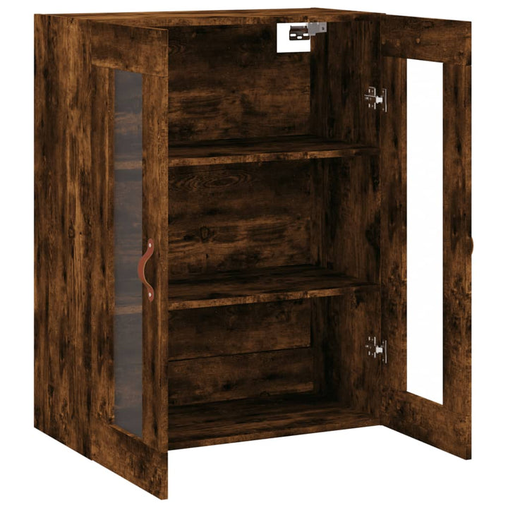 Dulap Montat Pe Perete, Stejar Fumuriu, 69,5X34X90 Cm