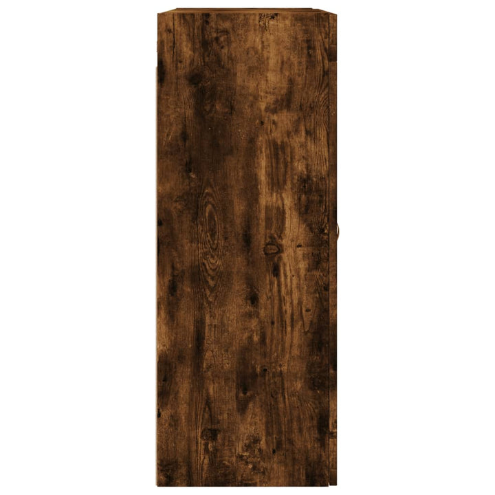 Dulap Montat Pe Perete, Stejar Fumuriu, 69,5X34X90 Cm
