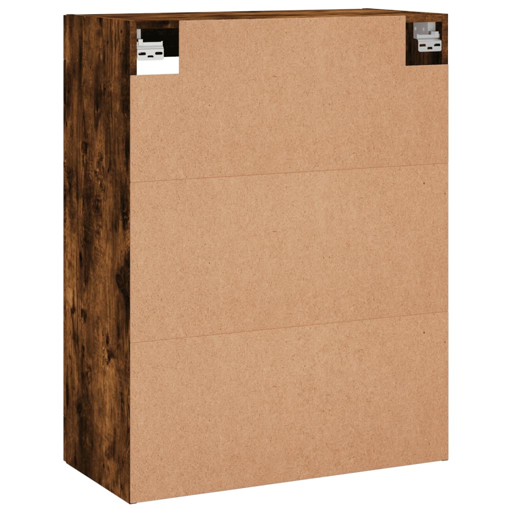 Dulap Montat Pe Perete, Stejar Fumuriu, 69,5X34X90 Cm