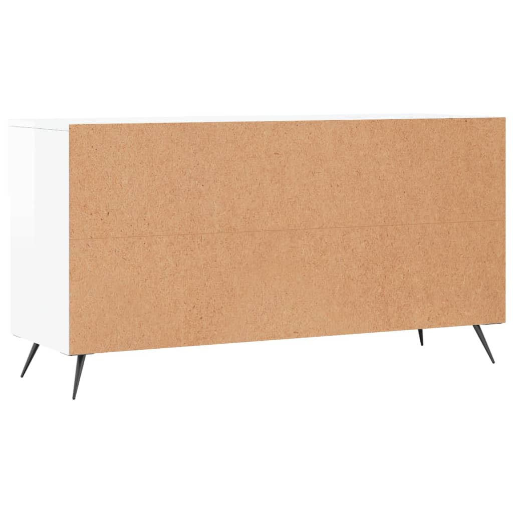 Bancheta Pantofar, Alb Extralucios, 102X35X55 Cm, Lemn Compozit