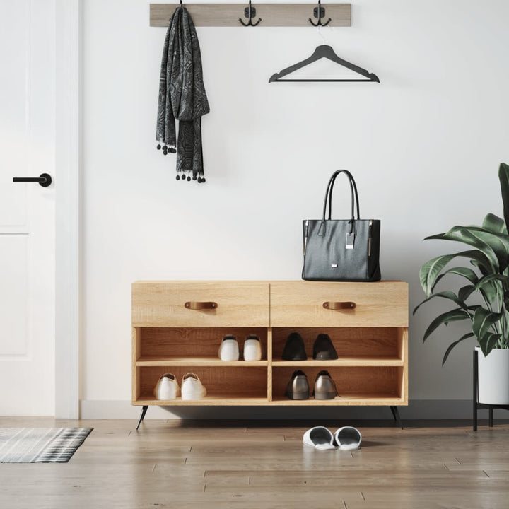Bancheta Pantofar, Alb Extralucios, 102X35X55 Cm, Lemn Compozit