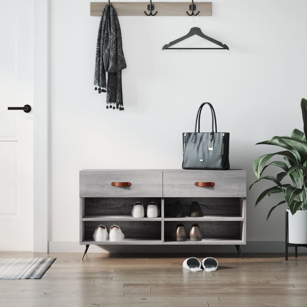 Bancheta Pantofar, Alb Extralucios, 102X35X55 Cm, Lemn Compozit
