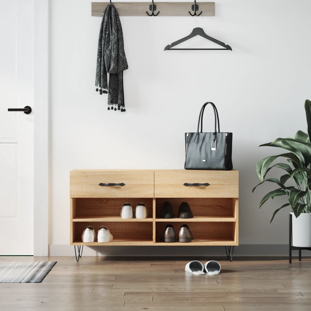 Bancă De Pantofi, , 102X35X55 Cm, Lemn Prelucrat