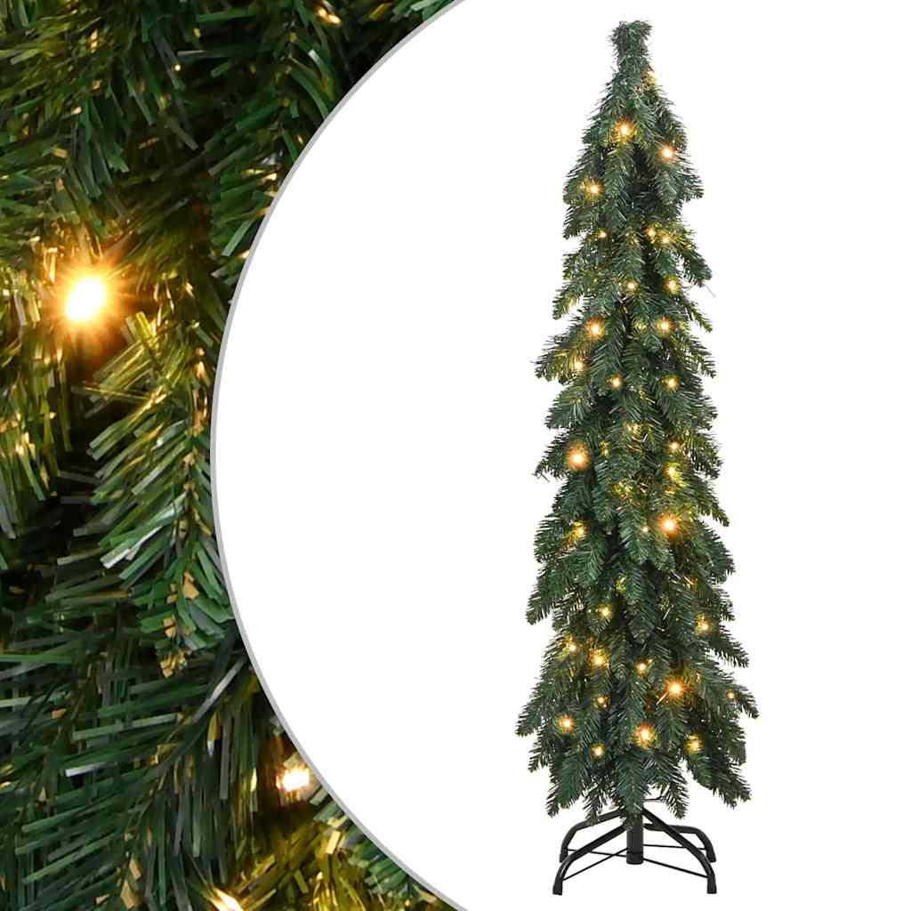 Brad De Crăciun Artificial Pre-Iluminat Cu 80 Led-Uri,