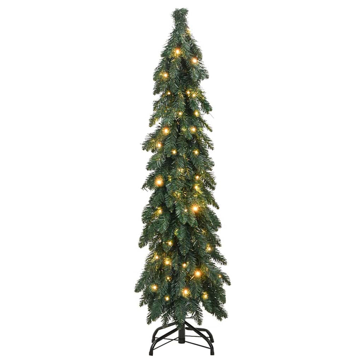 Brad De Crăciun Artificial Pre-Iluminat Cu 80 Led-Uri,