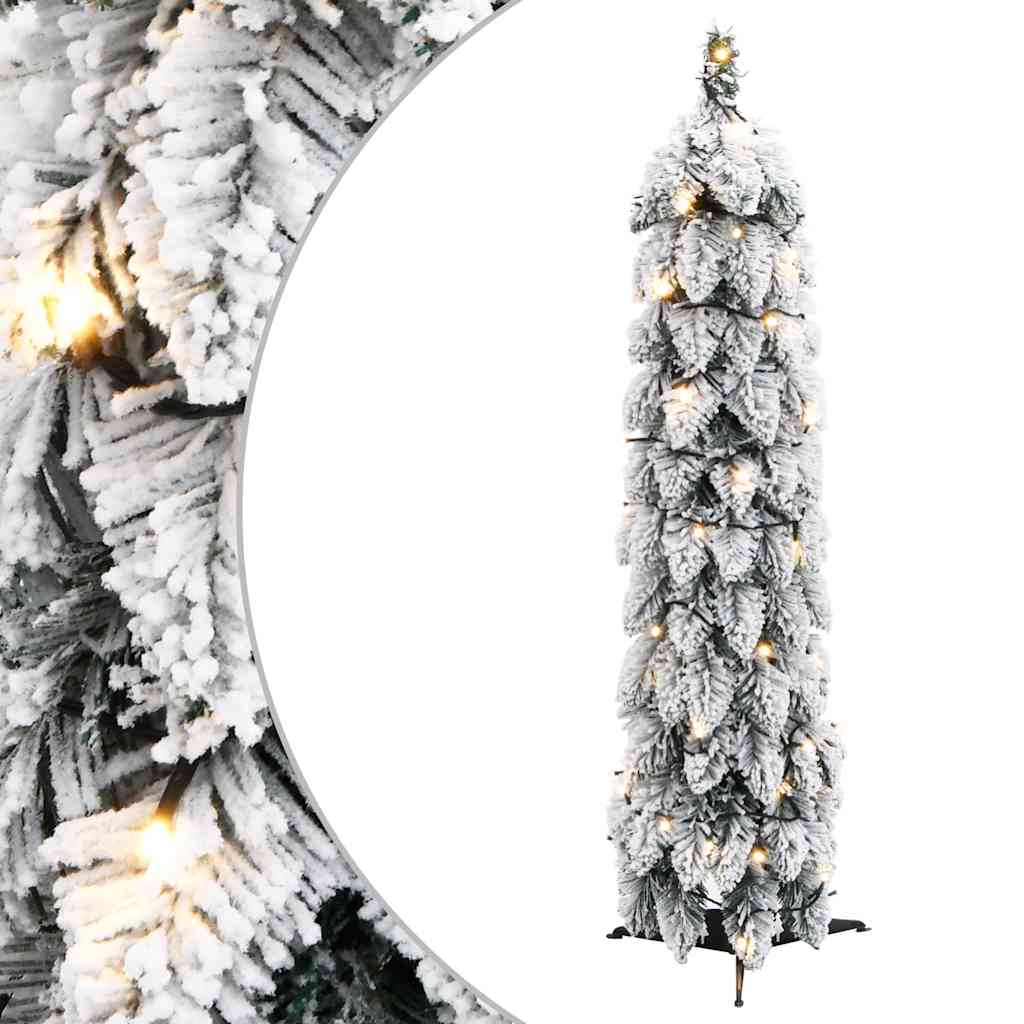 Brad De Crăciun Artificial Pre-Iluminat Cu 80 Led-Uri,