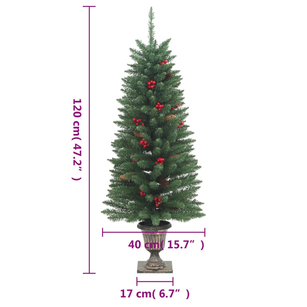 Brazi De Crăciun Artificiali 2 Buc. 100 Led-Uri 120 Cm