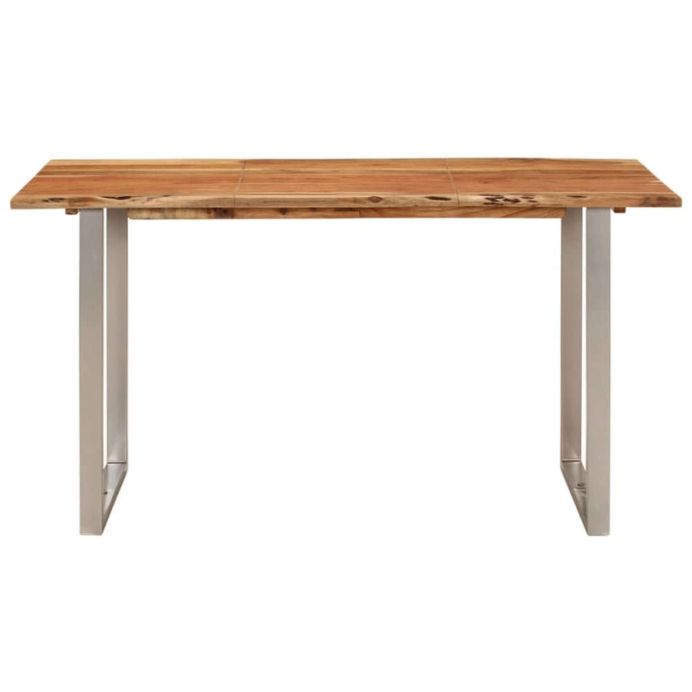 Masă De Bucătărie, 140X70X76 Cm, Lemn Masiv De Acacia