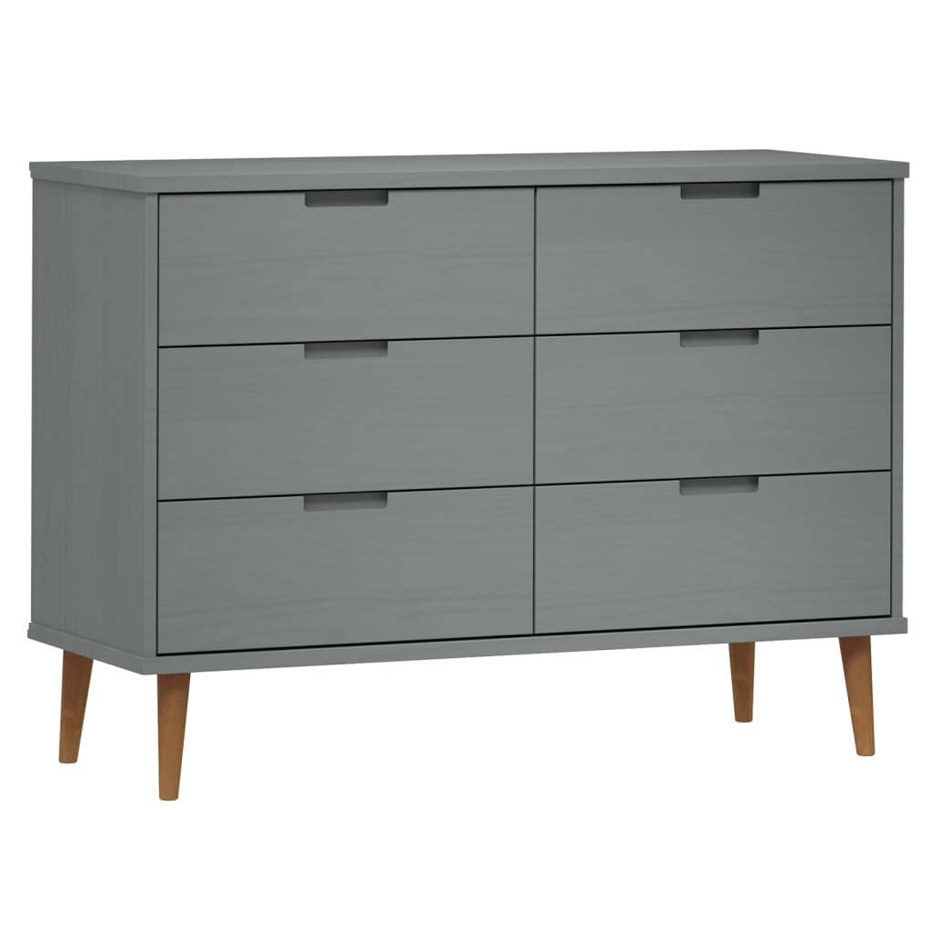 Dulap Cu Sertare „Molde”, , 113X40X80 Cm, Lemn Masiv De Pin