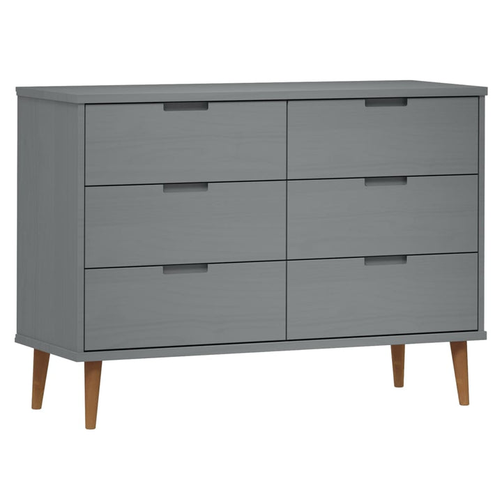 Dulap Cu Sertare „Molde”, , 113X40X80 Cm, Lemn Masiv De Pin