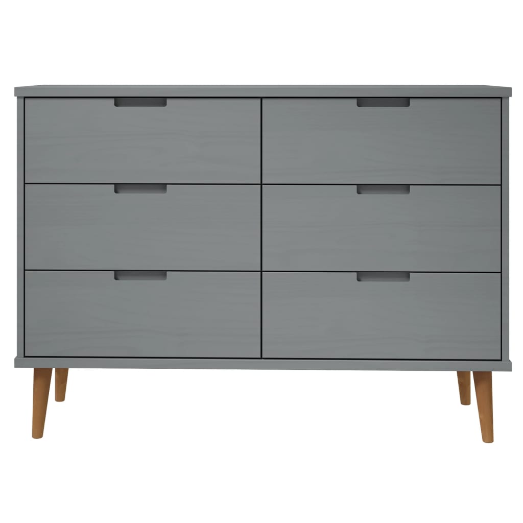 Dulap Cu Sertare „Molde”, , 113X40X80 Cm, Lemn Masiv De Pin