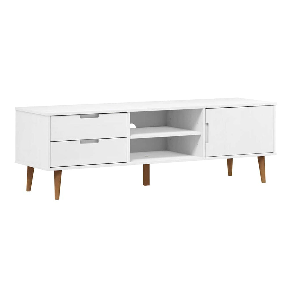 Dulap Tv „Molde” , 158X40X49 Cm, Lemn Masiv De Pin
