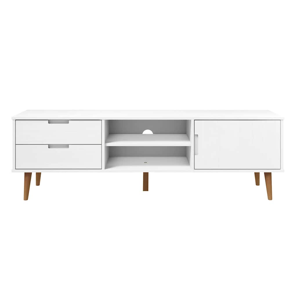 Dulap Tv „Molde” , 158X40X49 Cm, Lemn Masiv De Pin